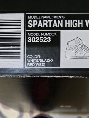 DC Spartan High WC Men's Sneakers - Black White Red